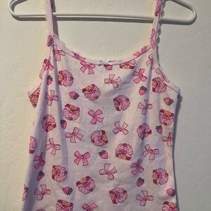 Hybrid Apparel Pink Strawberry Shortcake Tank